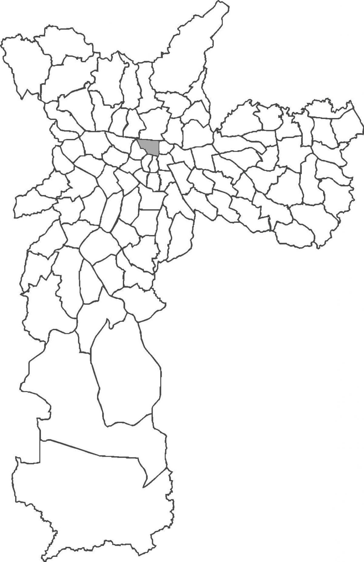 Bom Retiro bölgesinin haritası