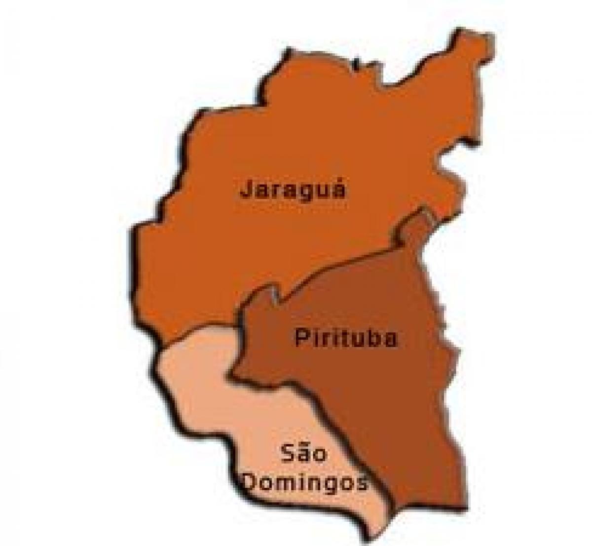 Vilayetin haritası Pirituba-Jaraguá alt
