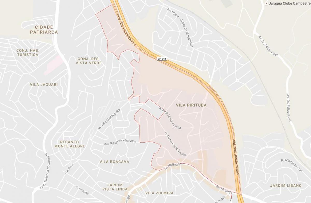 Pirituba São Paulo haritası