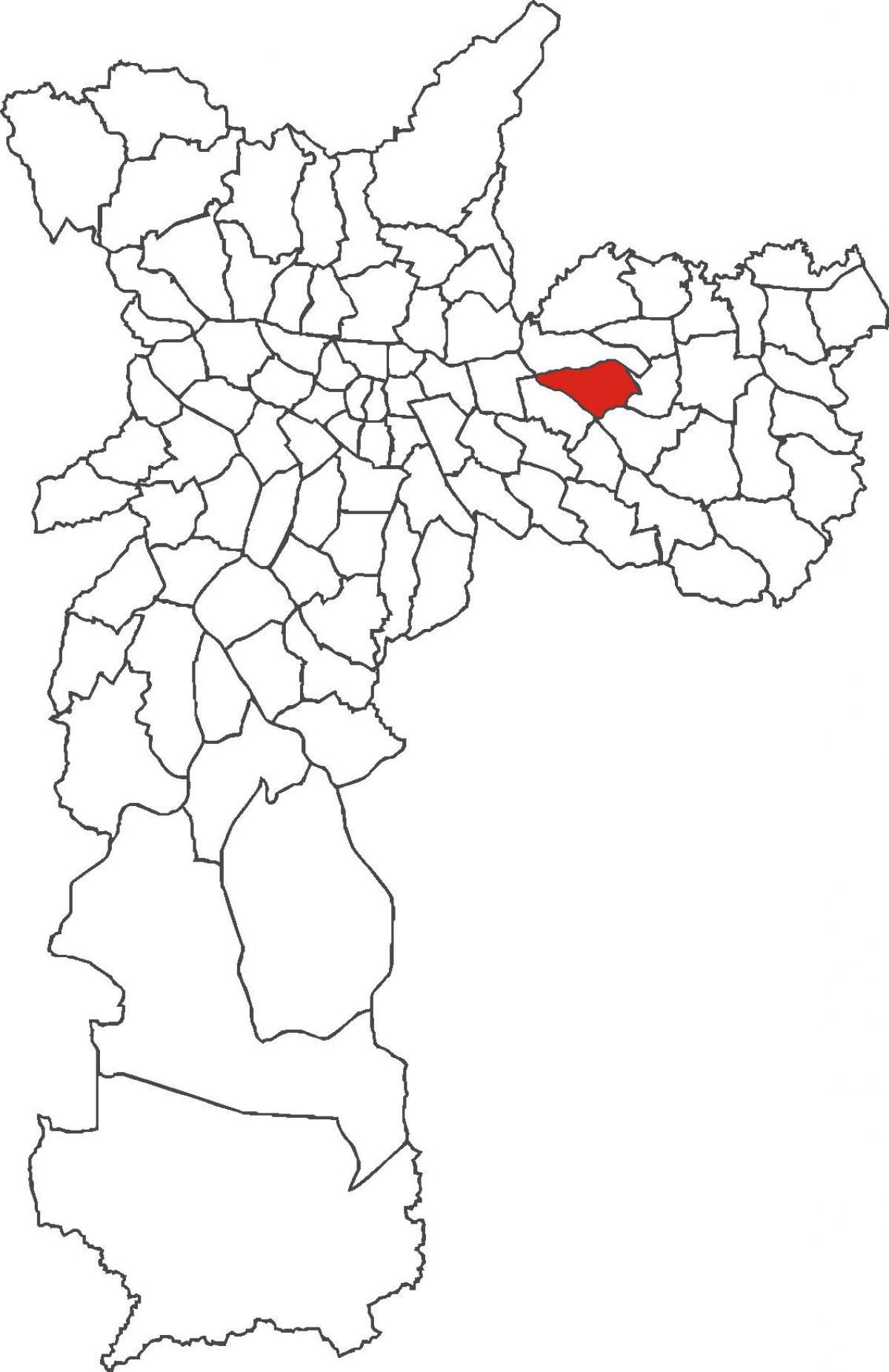 Vila Matilde bölge haritası