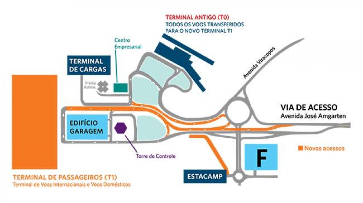 Viracopos Uluslararası Havaalanı Parkı harita