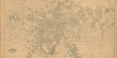 Eski São Paulo haritası - 1943