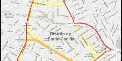 Santa Cecília, São Paulo haritası