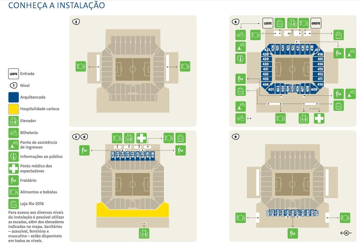 Arena Corinthians haritası
