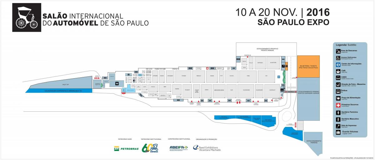 Auto show São Paulo haritası
