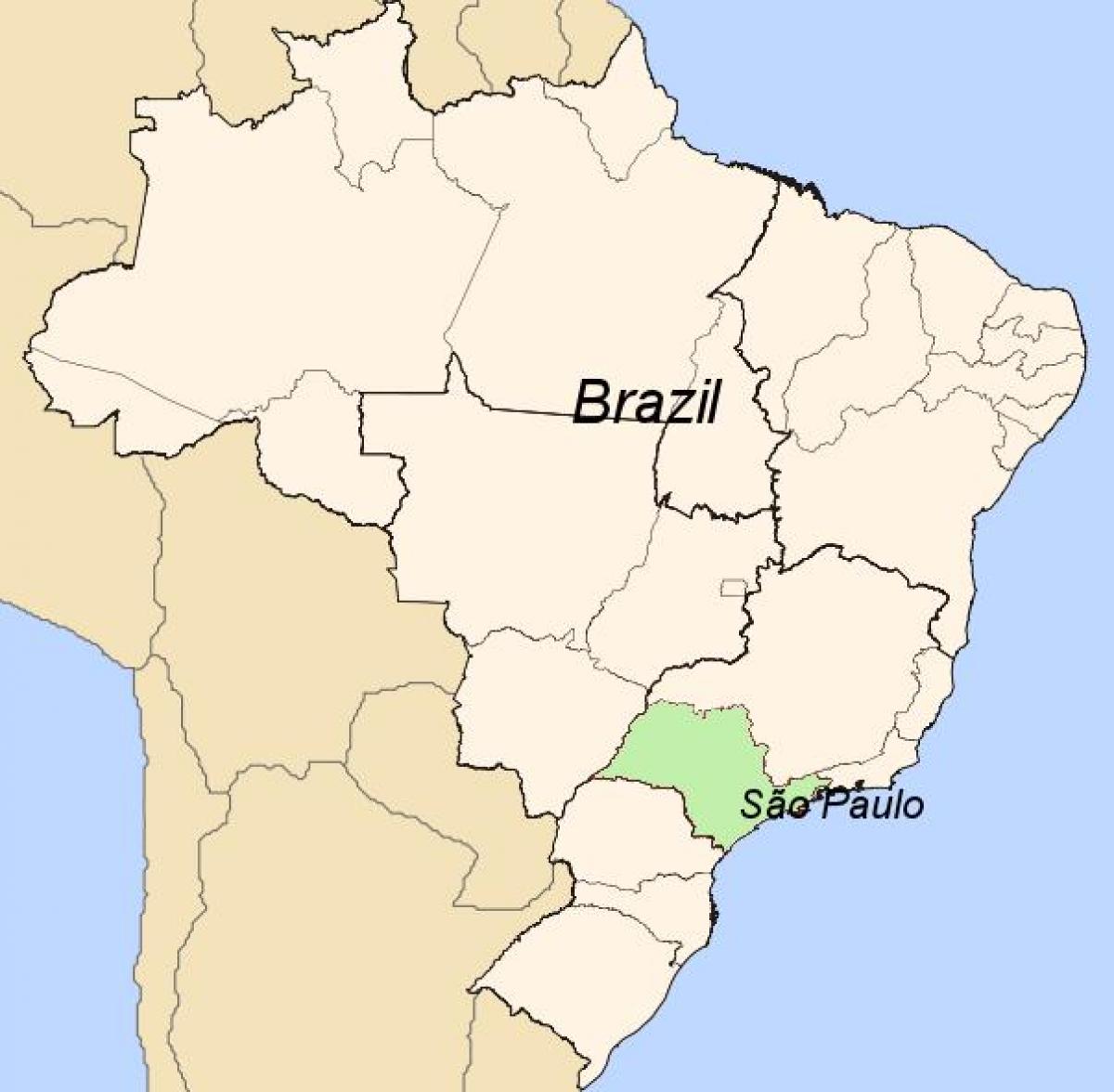 Brezilya Sao Paulo haritası