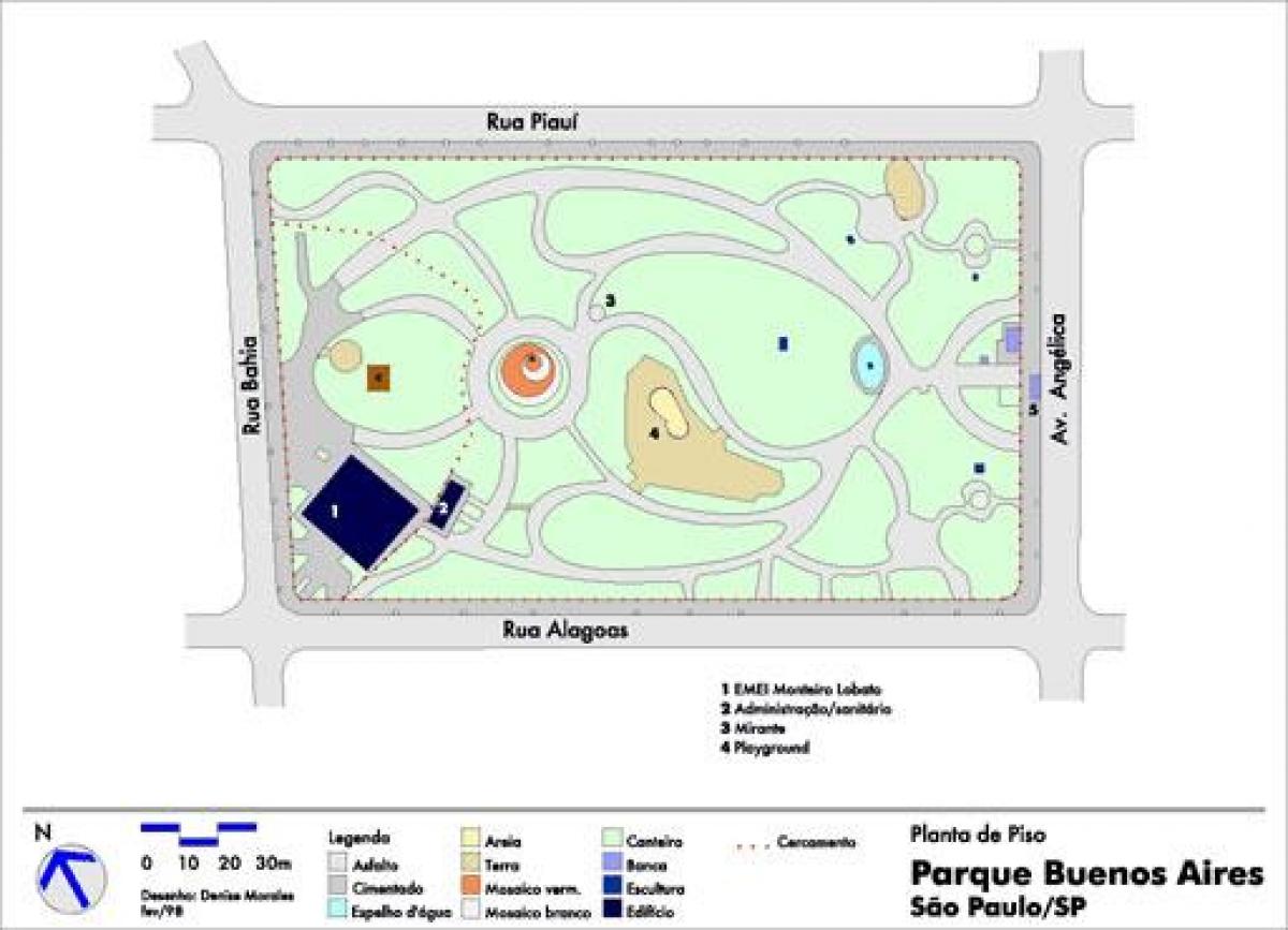 Buenos Aires haritası São Paulo park