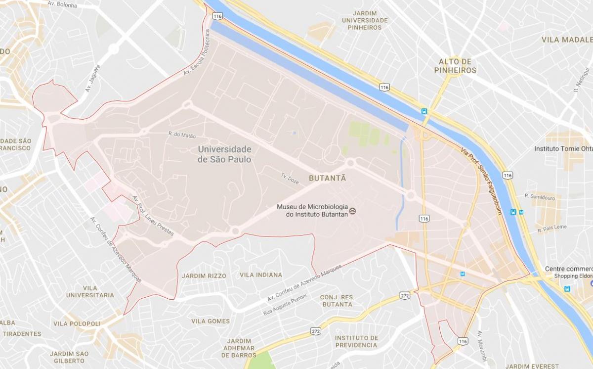 Butantã São Paulo haritası
