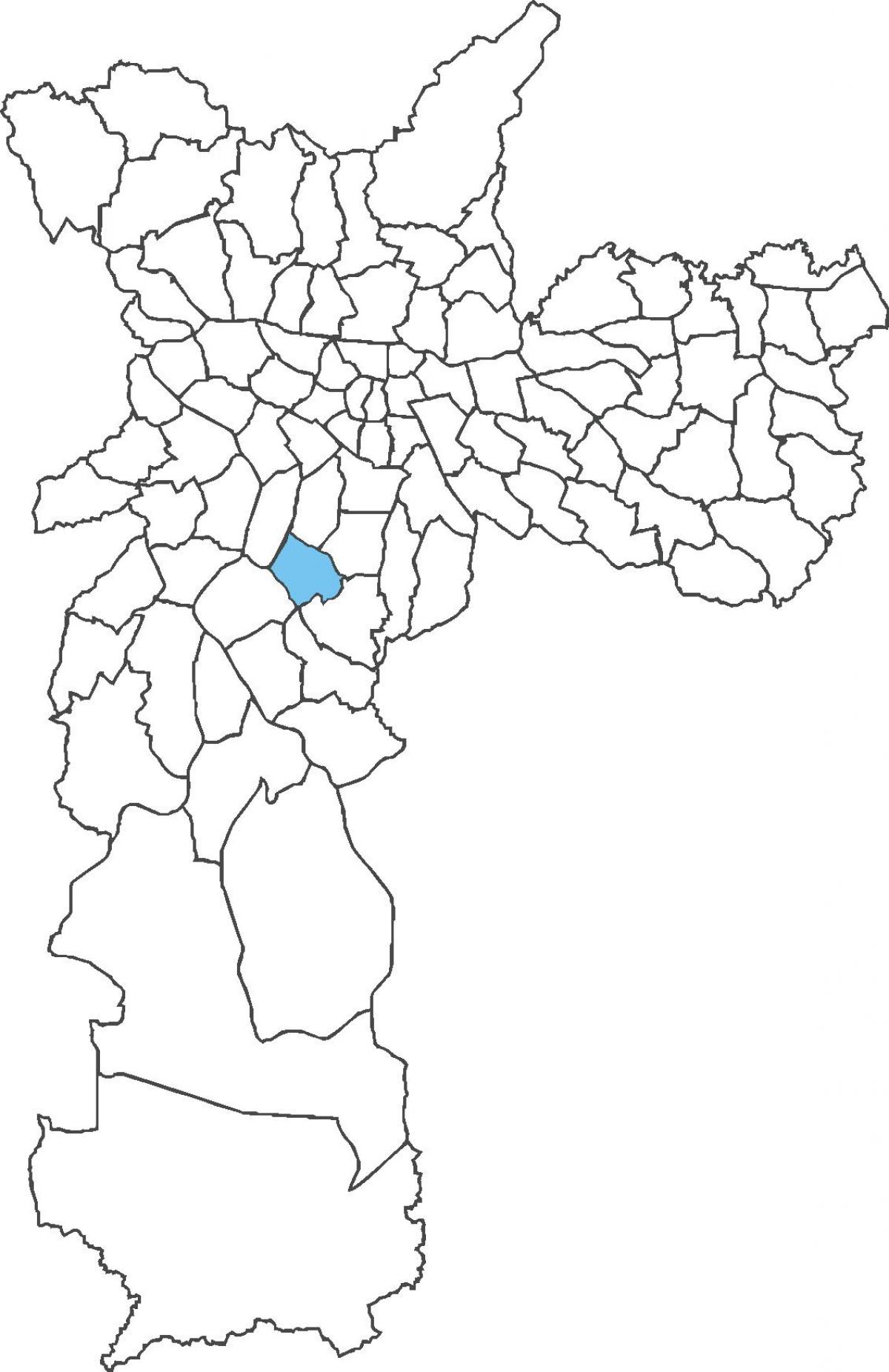 Campo Belo bölgesinin haritası