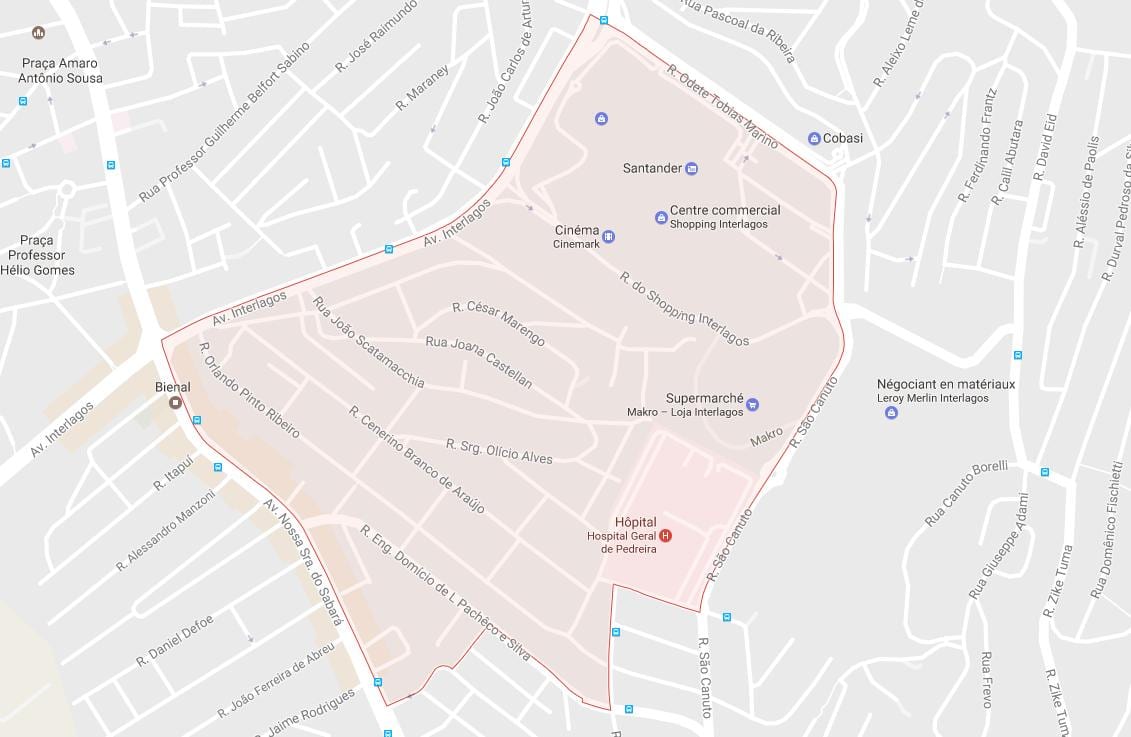 Campo Grande, São Paulo haritası