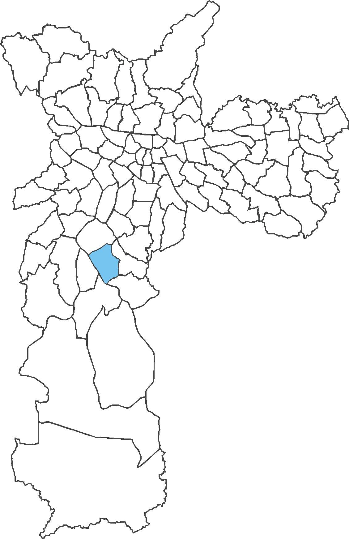 Campo Grande bölgesinin haritası