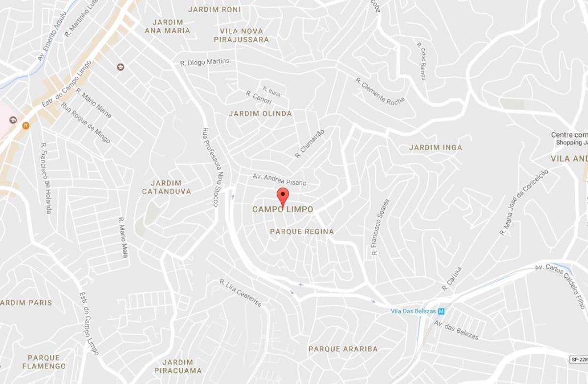 Campo Limpo São Paulo haritası