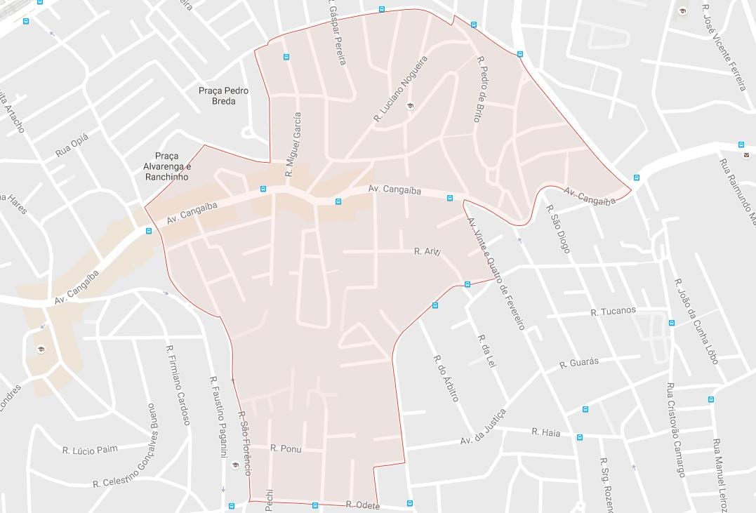 Cangaíba São Paulo haritası