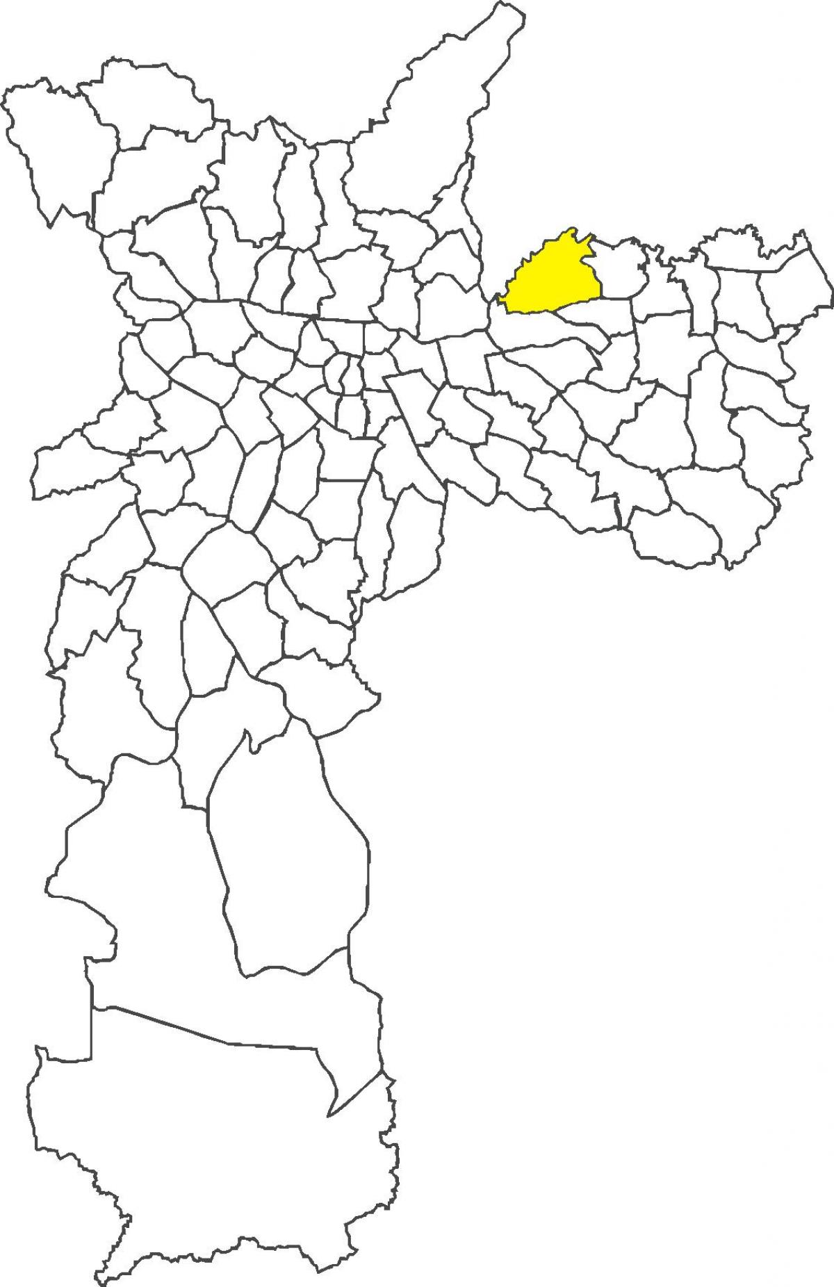 Cangaíba bölge haritası