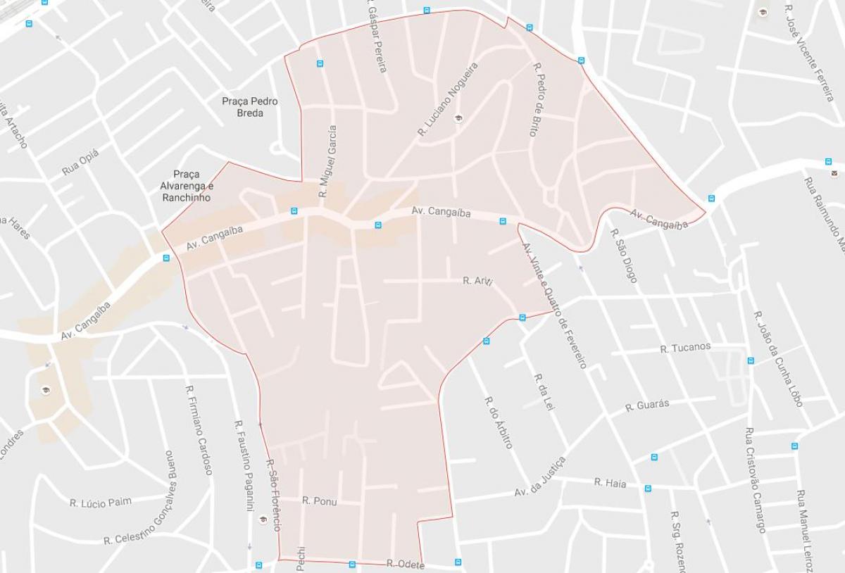 Cangaíba São Paulo haritası