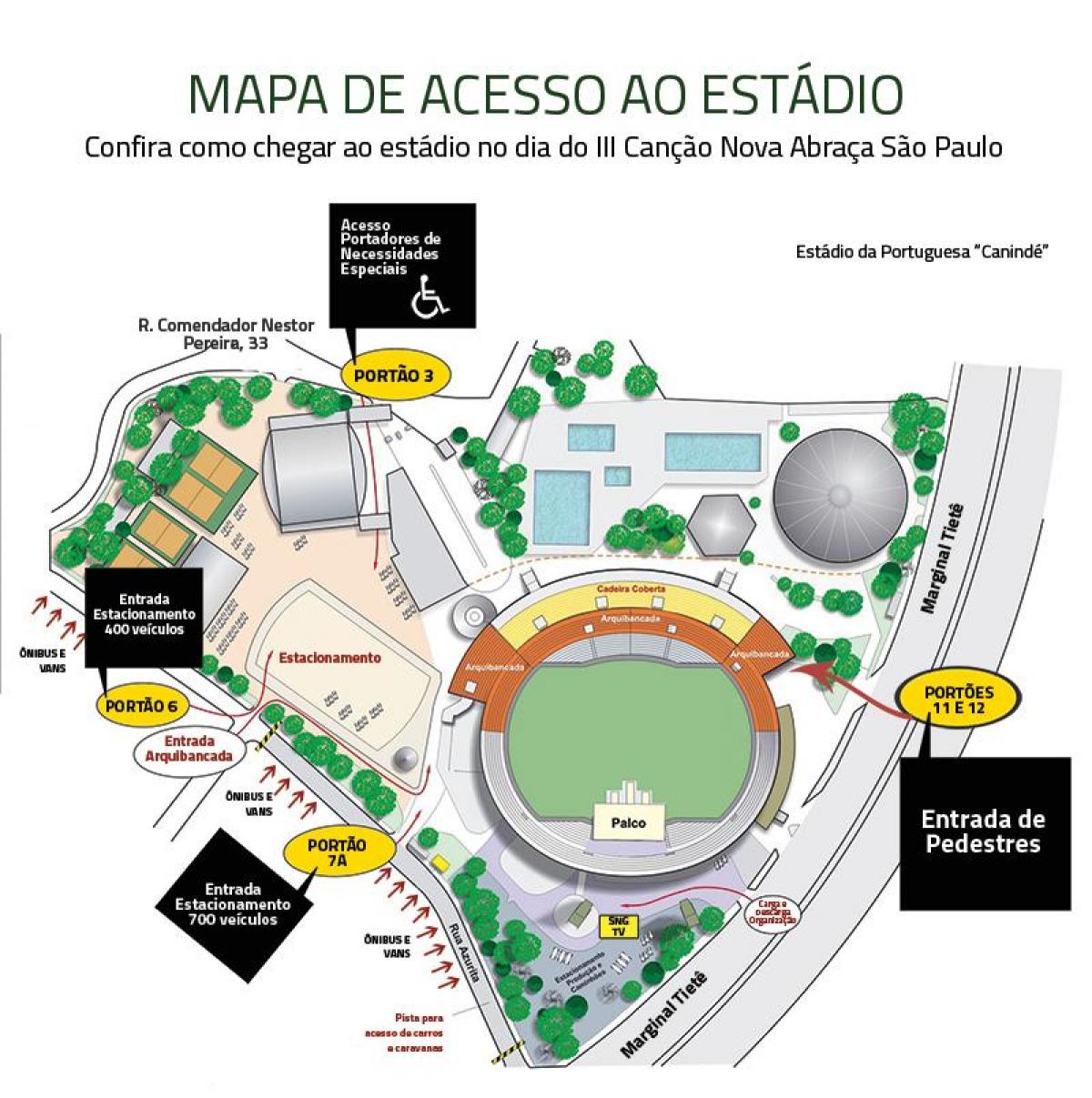 Canindé haritası Stadyumu