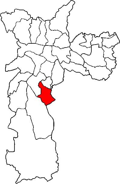 Cidade Ademar alt harita-vilayetin São Paulo