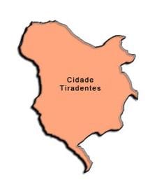 Cidade Tiradentes haritası vilayetin alt