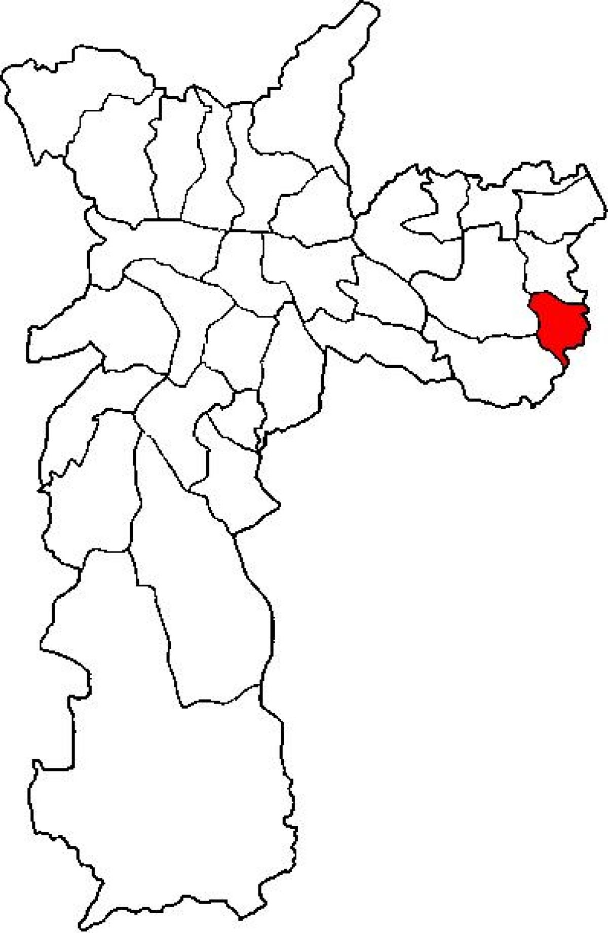 Cidade Tiradentes bölge haritası