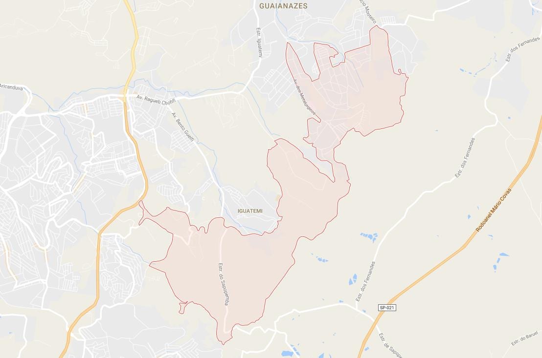 Cidade Tiradentes São Paulo haritası
