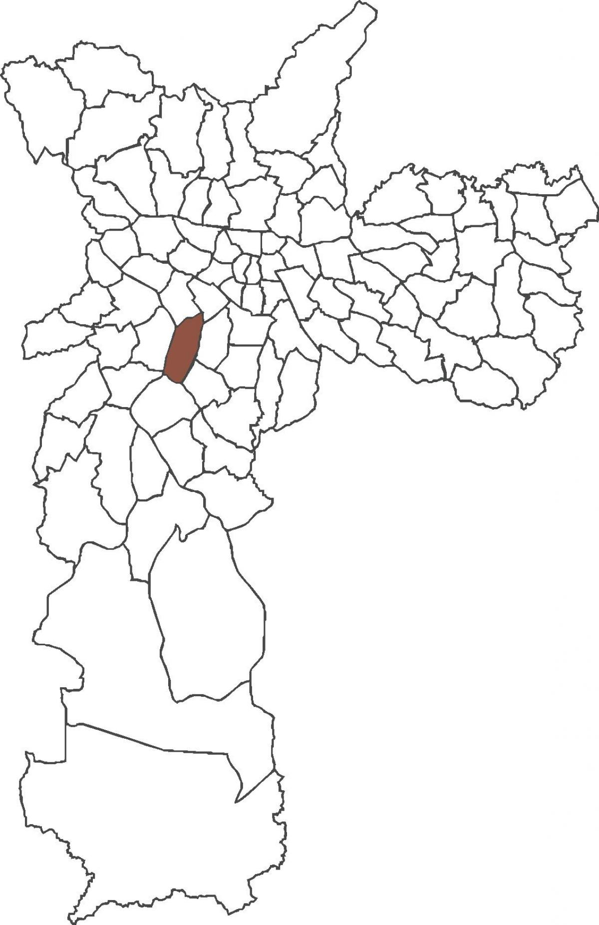 Itaim Bibi bölgesinin haritası