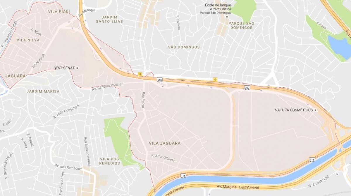 Jaguara São Paulo haritası