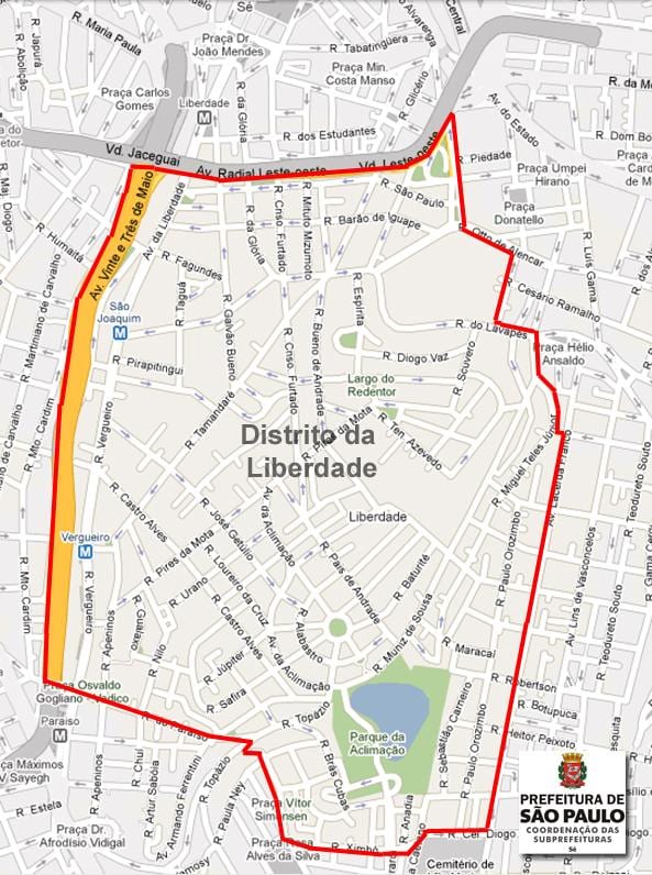 Konuklara São Paulo haritası