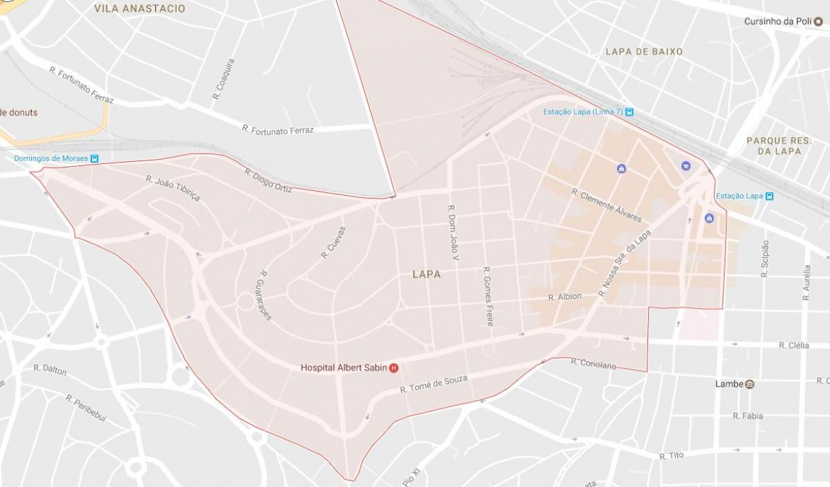 Lapa São Paulo haritası