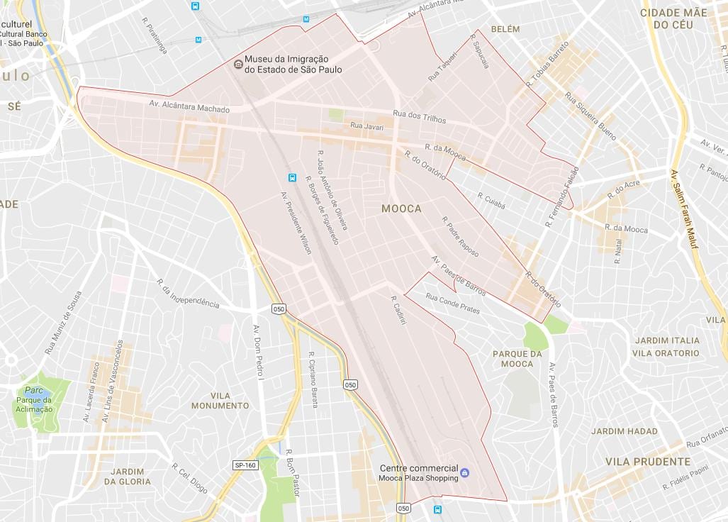 Mooca, Sao Paulo haritası