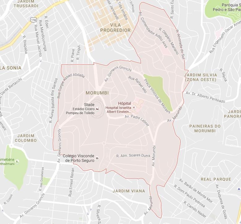 Morumbi São Paulo haritası