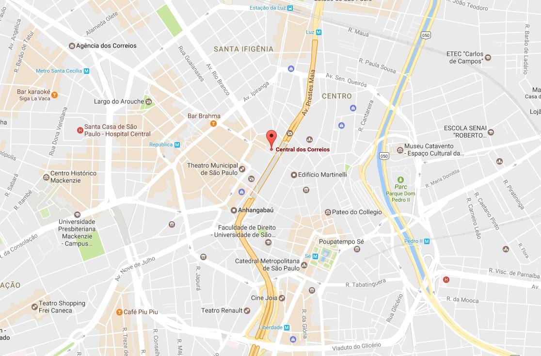 Palácio dos için trafik correios São Paulo göster