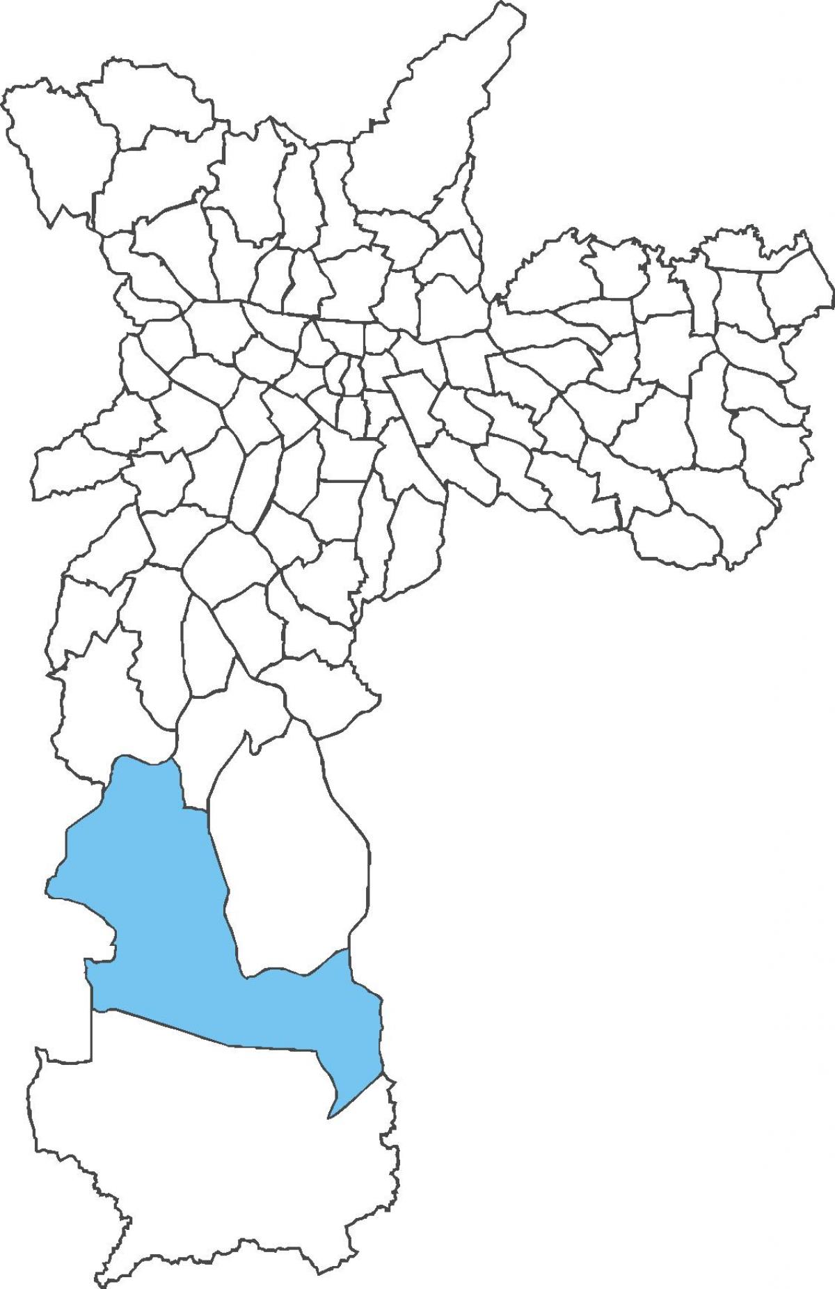 Parelheiros bölge haritası