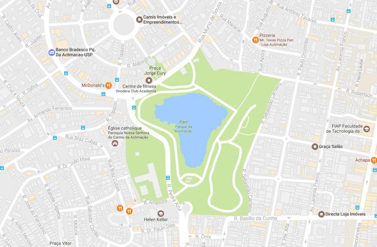 Park alışma São Paulo haritası