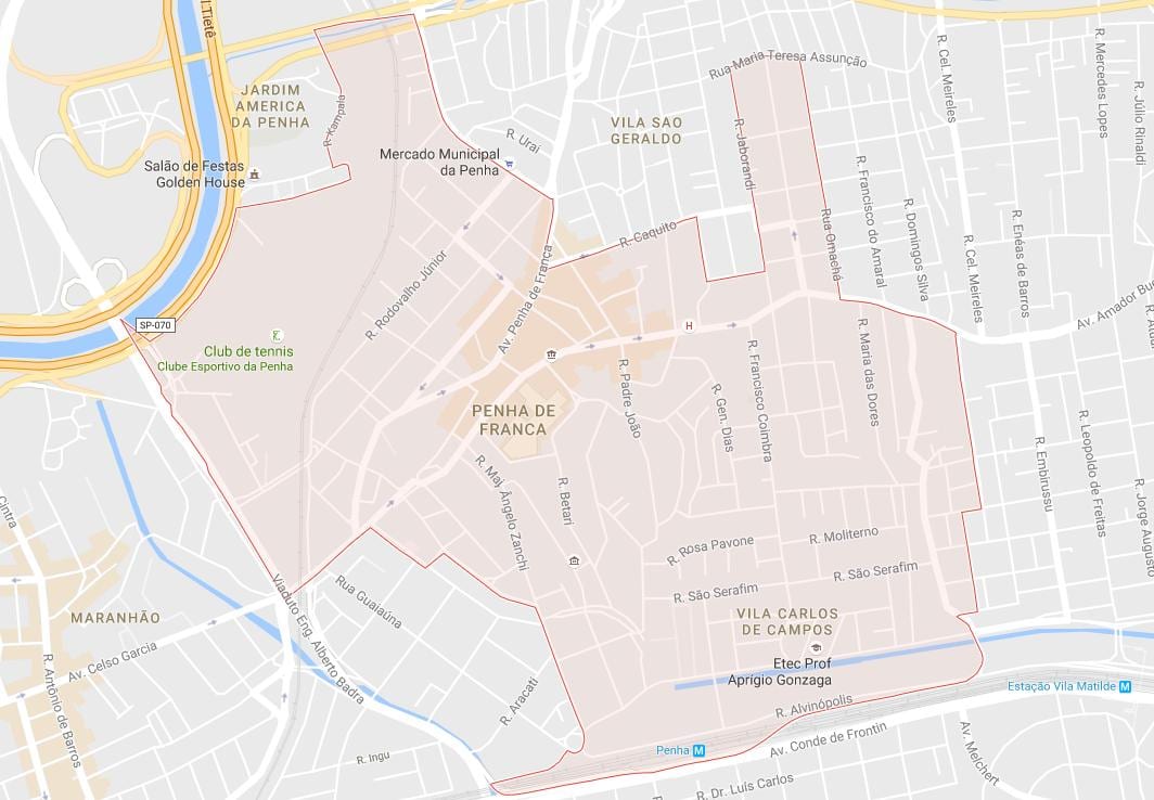 Penha São Paulo haritası
