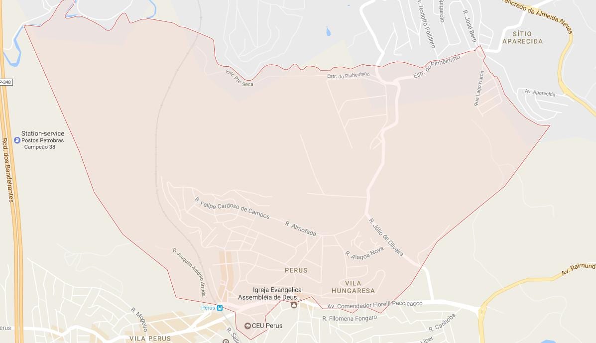 Perus São Paulo haritası