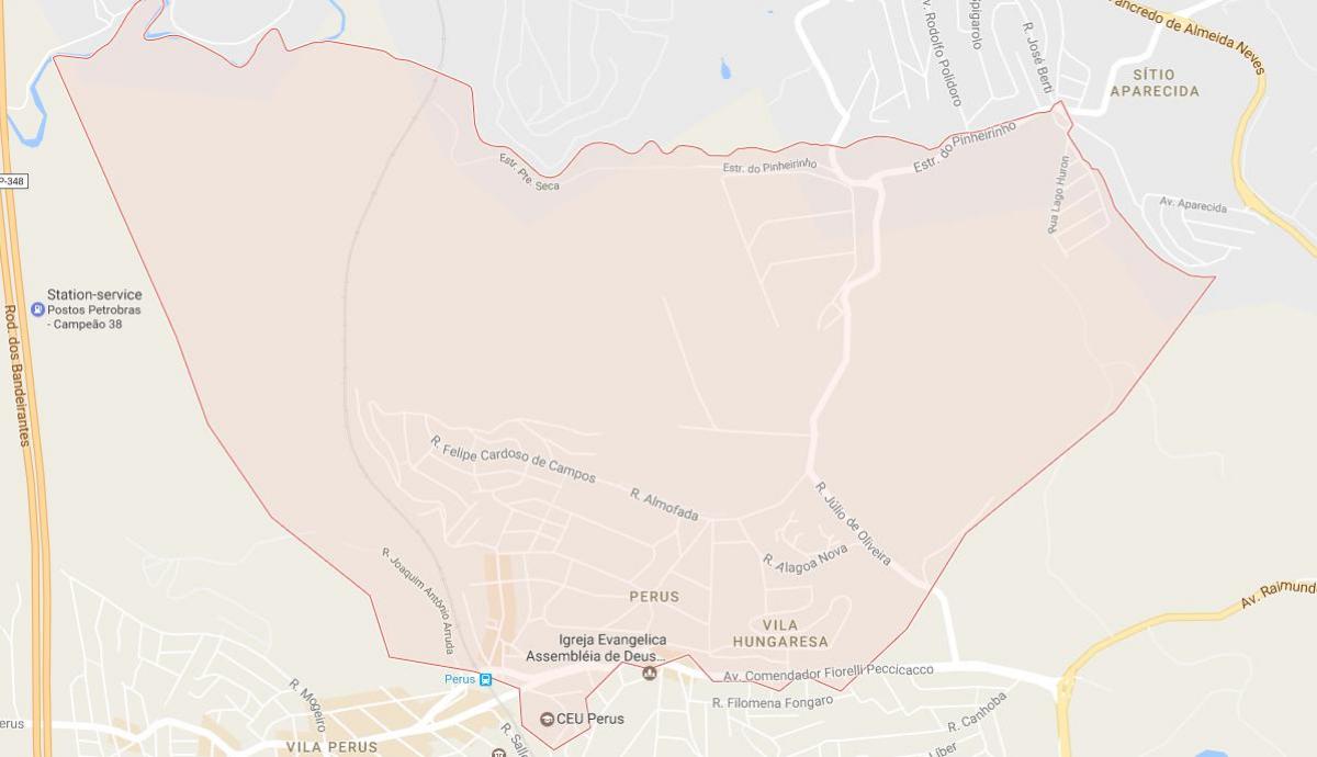 Perus São Paulo haritası