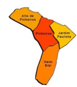 Pinheiros alt harita-Valilik
