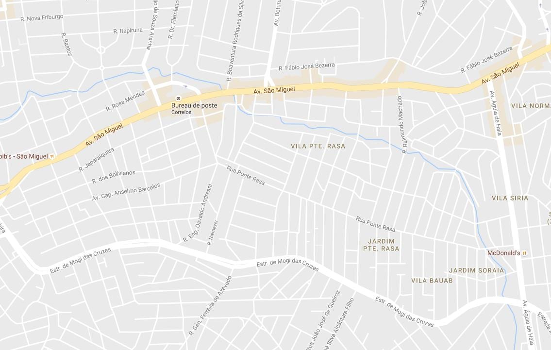 Ponte Rasa São Paulo haritası
