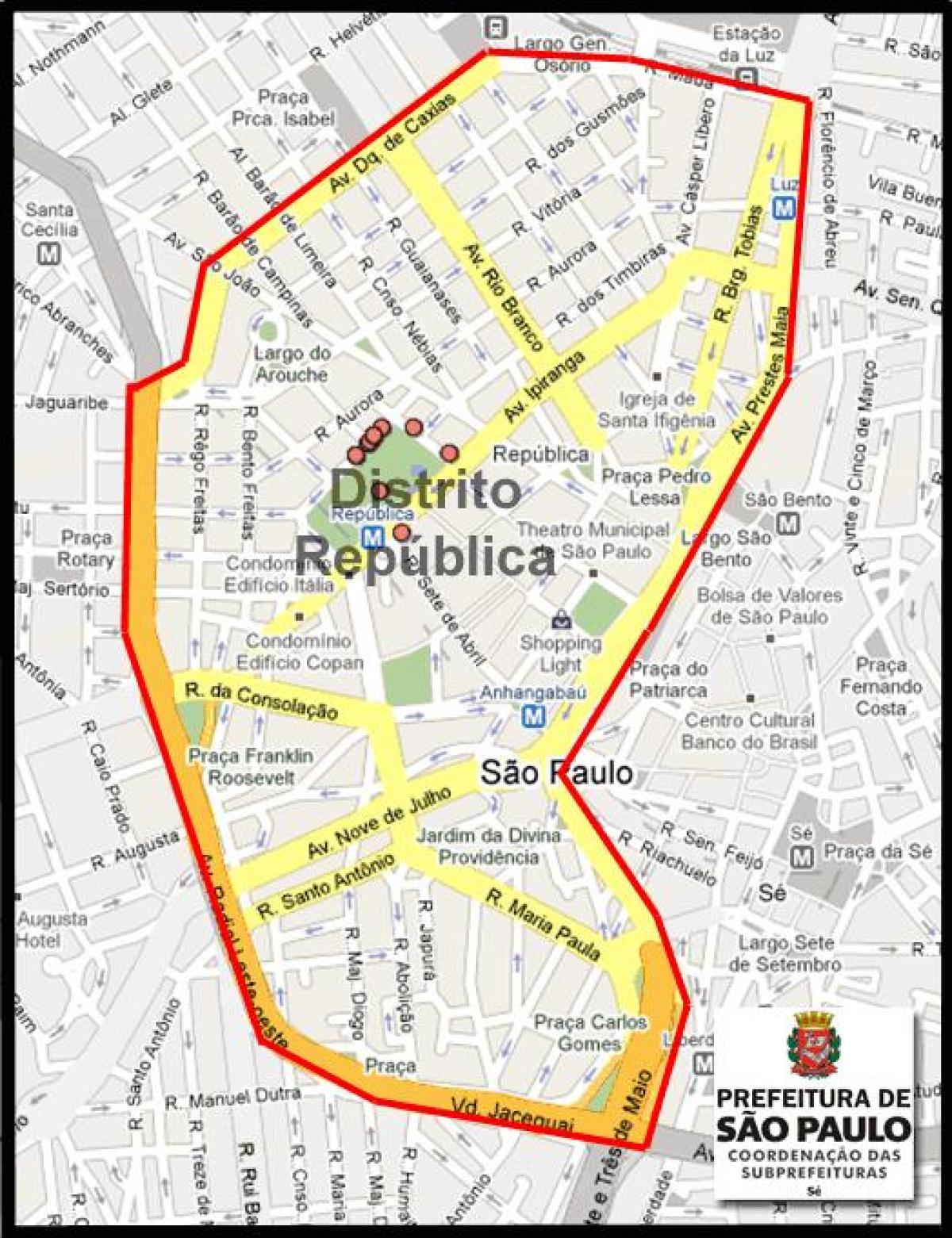 República São Paulo haritası