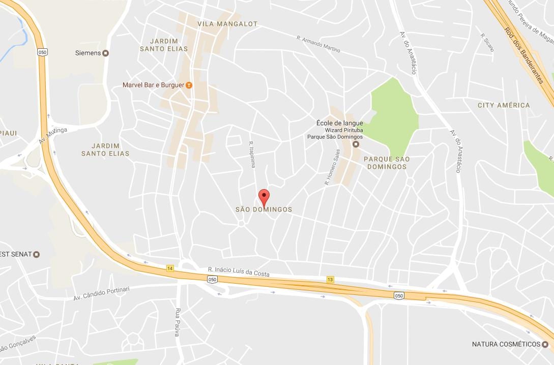 São Domingos São Paulo haritası