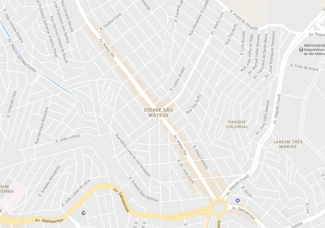 São Mateus São Paulo haritası
