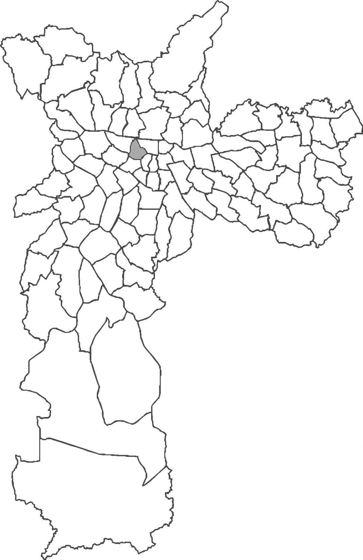 Santa Cecília bölge haritası