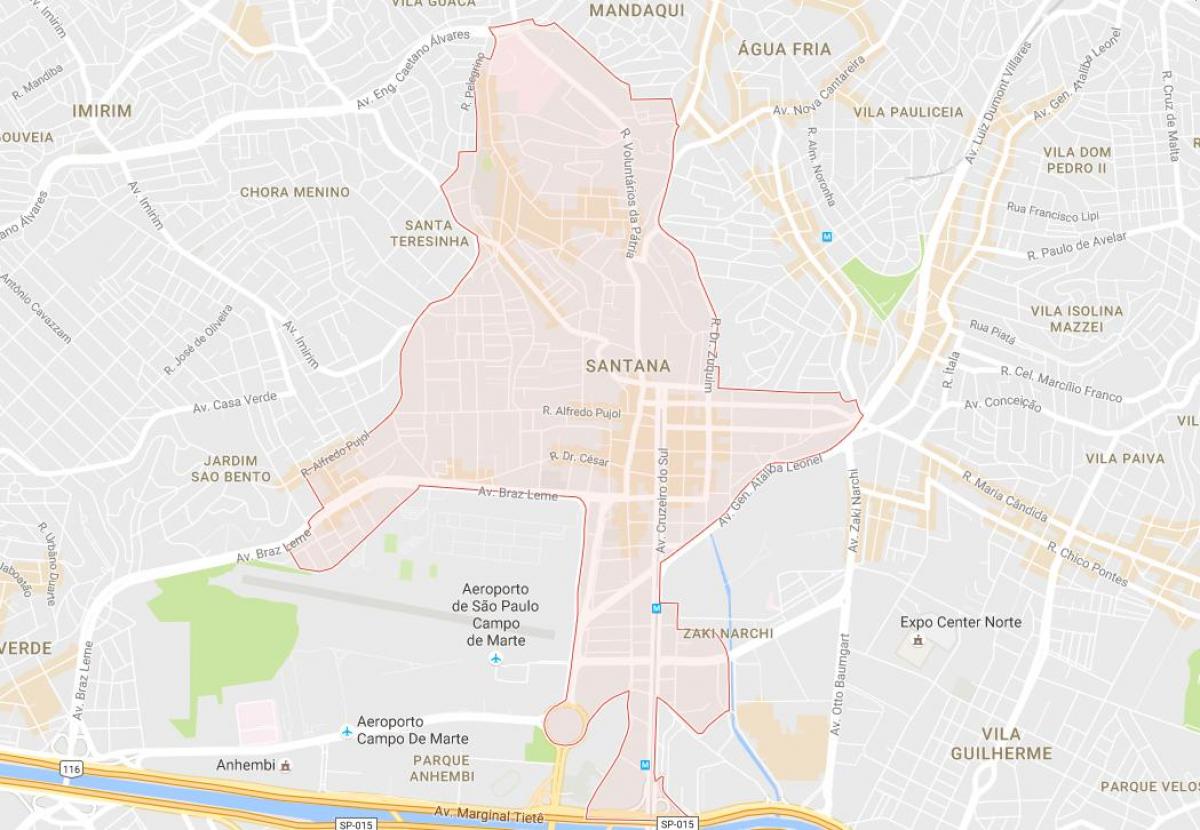 Santana, São Paulo haritası