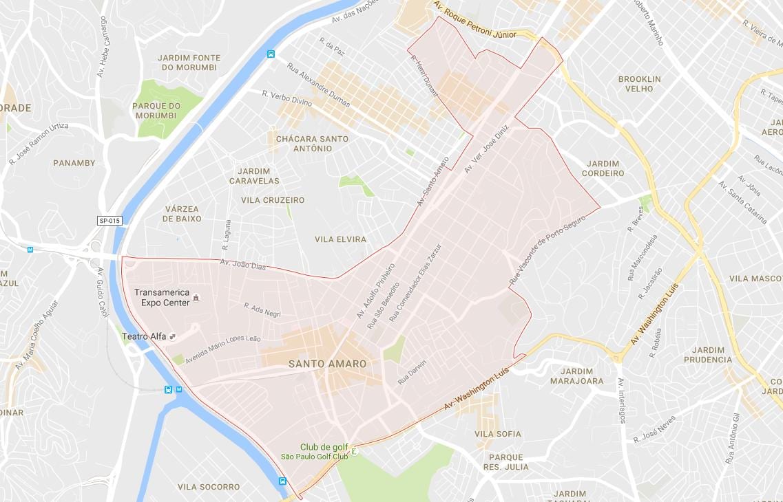 Santo Amaro, São Paulo haritası