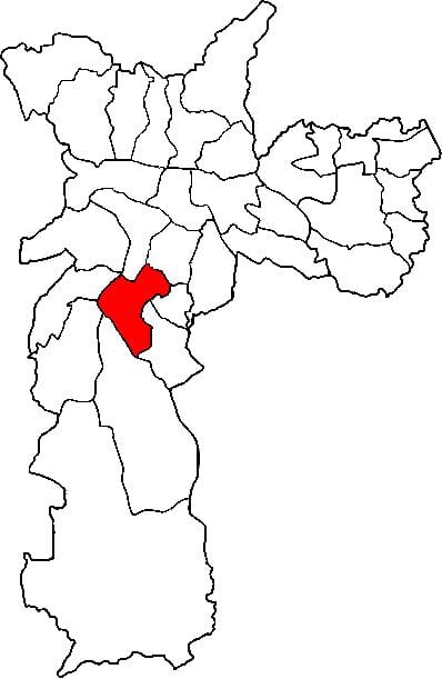 Santo Amaro alt harita-vilayetin São Paulo