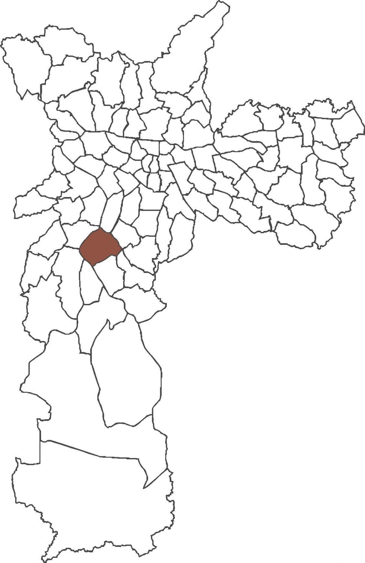 Santo Amaro bölgesinin haritası