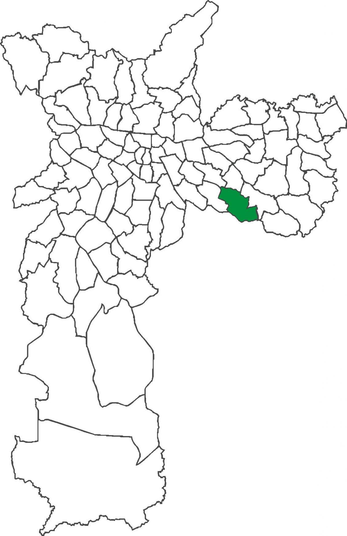 Sapopemba bölge haritası