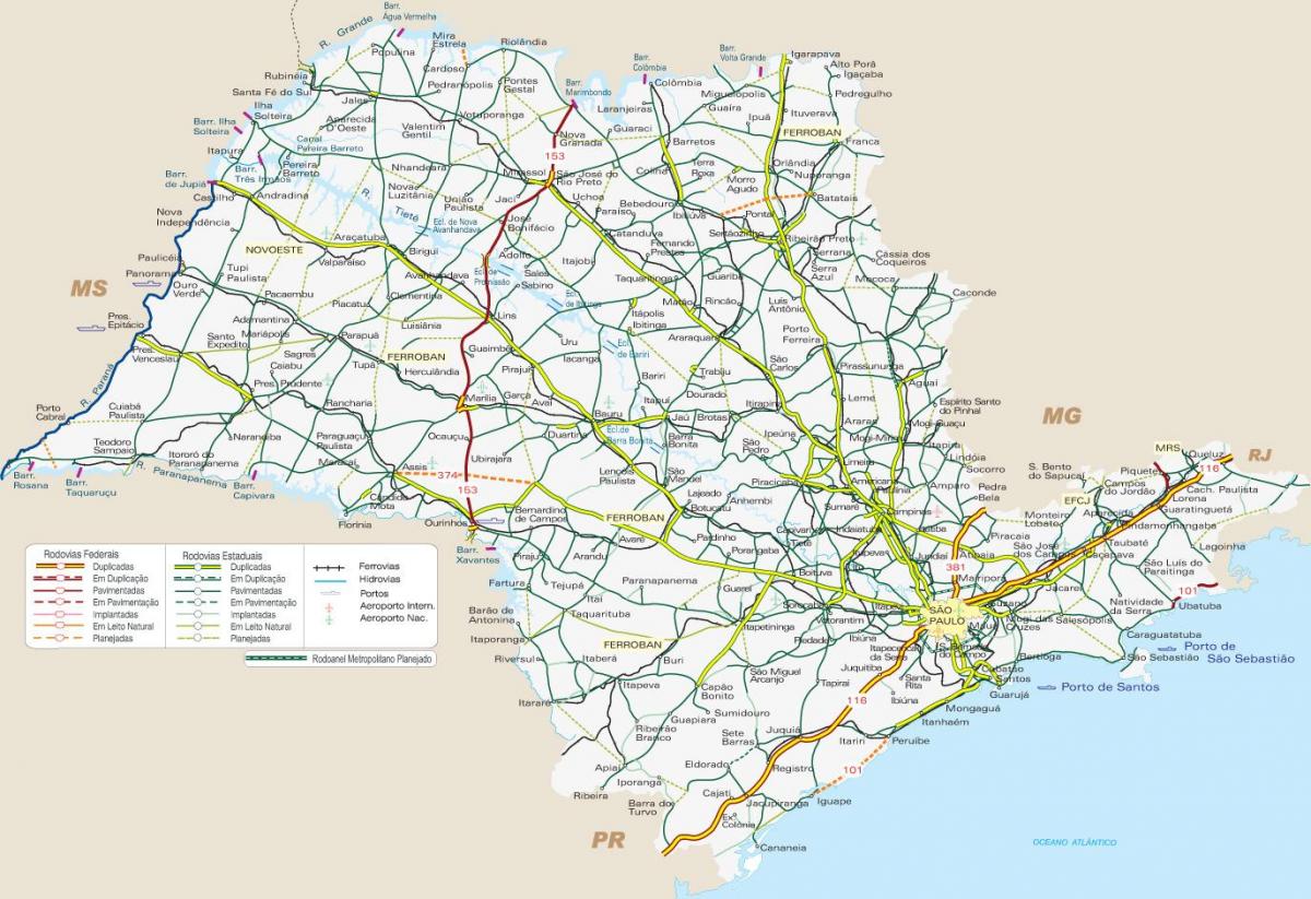 SP ulaşım haritası