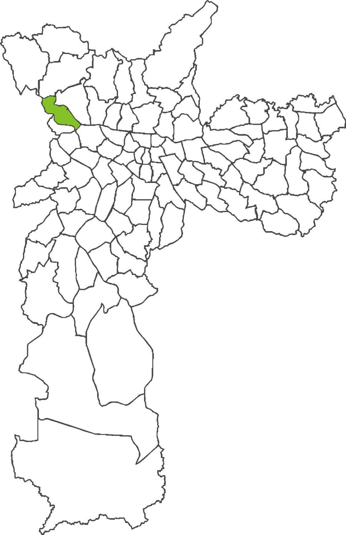 São Domingos bölgesinin haritası
