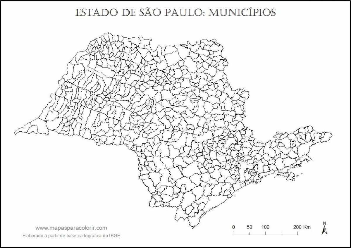 São Paulo bakire haritası - belediyeler